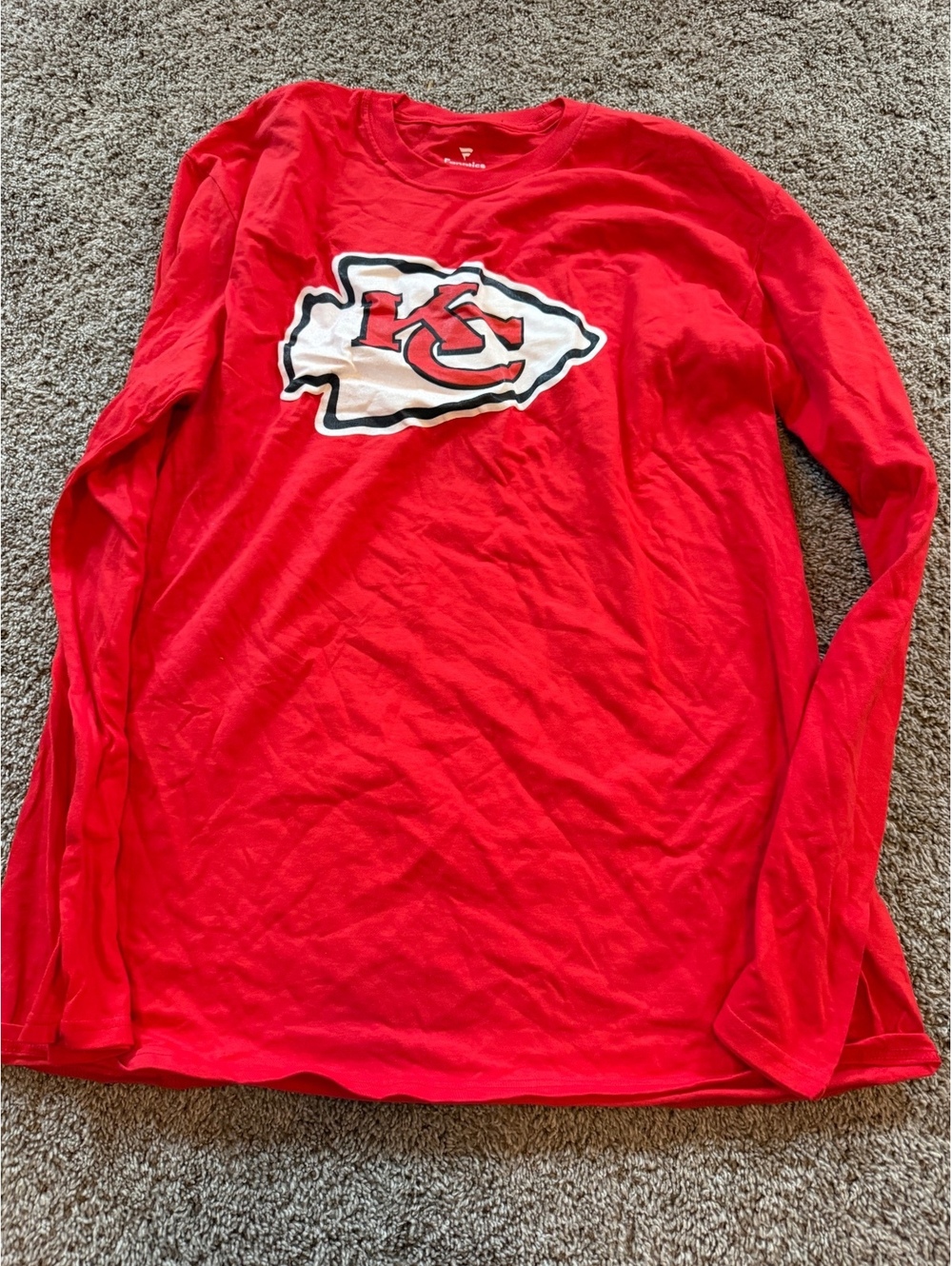 Kansas City Chiefs Red Long Sleeve T-Shirt XL